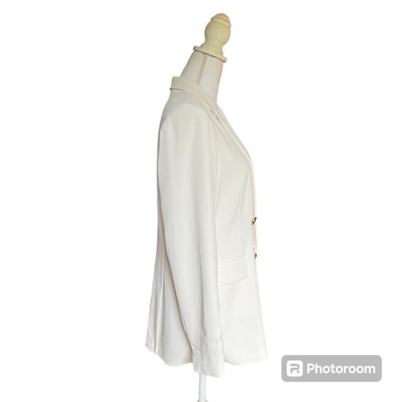 House Of Harlow 1960 Double Breasted White Blazer- Size Small - Picture 4 of 13